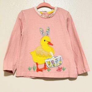 appliqué t shirt top Mini boden baby chic 2-3Y